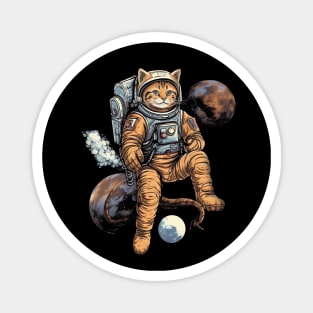 Chill Space Cat Magnet